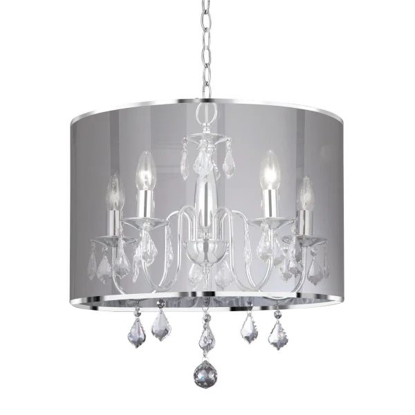 Searchlight Venetian - lustre - Ø 50 x 100 cm - chrome