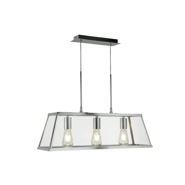 Searchlight Voyager - lampe suspendue - 65 x 20 x 100 cm - chrome
