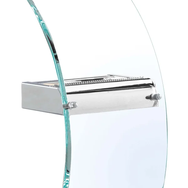 Searchlight Wall - applique murale - 17 x 29 cm - 5W LED inclus - chrome et transparent