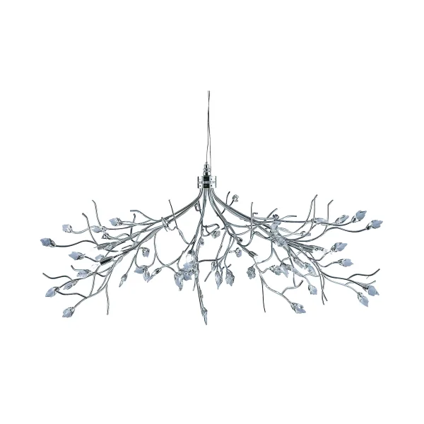 Searchlight Wisteria - lampe suspendue - Ø 78 x 108 cm - 10 x 7W halogène inclus - chrome