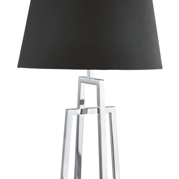 Searchlight York - lampe à poser - Ø 36 x 59,5 cm - noir mat et chrome