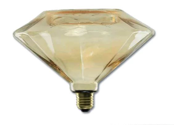 Segula Ampoule LED - Diamant flottant - Ø 20 x 17 cm - E27 - 8W dimmable - 1900K - ambre