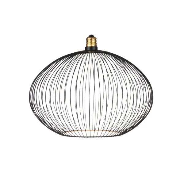 Segula Floating Globe Filo LED Oval - Ø 30 cm - E27 - 6W dimmable - 2200K - noir