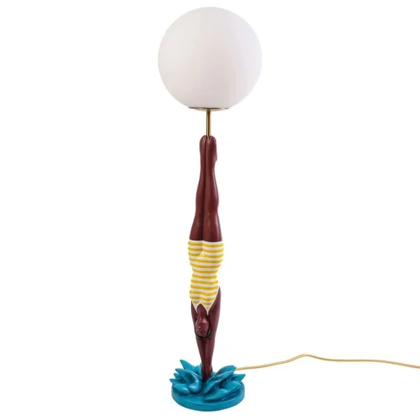 Seletti - Lady Diver Lampe de Table Yellow