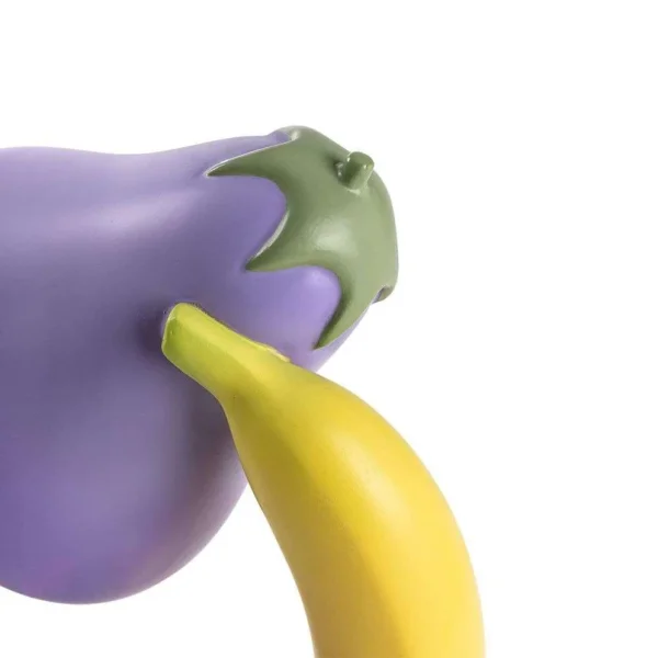 SELETTI - lampe à poser Aubergine, violet/vert/jaune, 31 cm