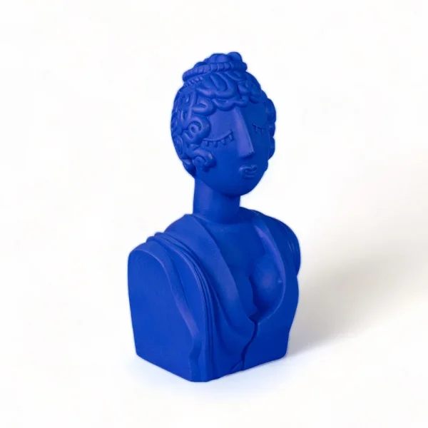 SELETTI - Magna Graecia Poppea Sculpture en terre cuite bleue
