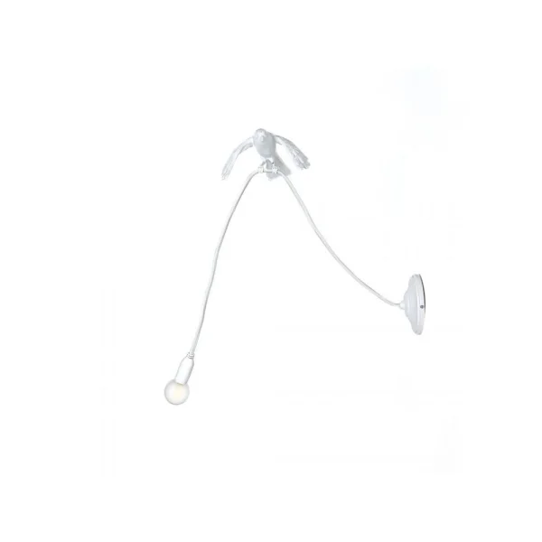 SELETTI - Sparrow Taking Off Applique Murale White
