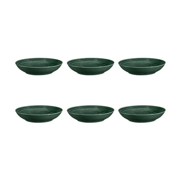 Seltmann Weiden Assiette creuse Terra Ø 21,2 cm, lot de 6 Moss Green