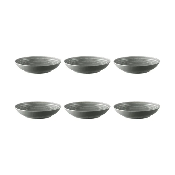 Seltmann Weiden Assiette creuse Terra Ø 21,2 cm, lot de 6 Pearl Grey