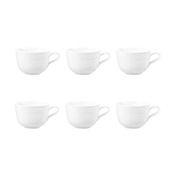 Seltmann Weiden Tasse Terra 38 cl, lot de 6 Blanc