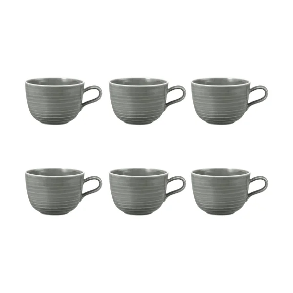 Seltmann Weiden Tasse Terra 38 cl, lot de 6 Pearl Grey