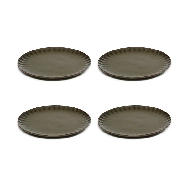 Serax Assiette Inku M Ø21 cm, lot de 4 Green