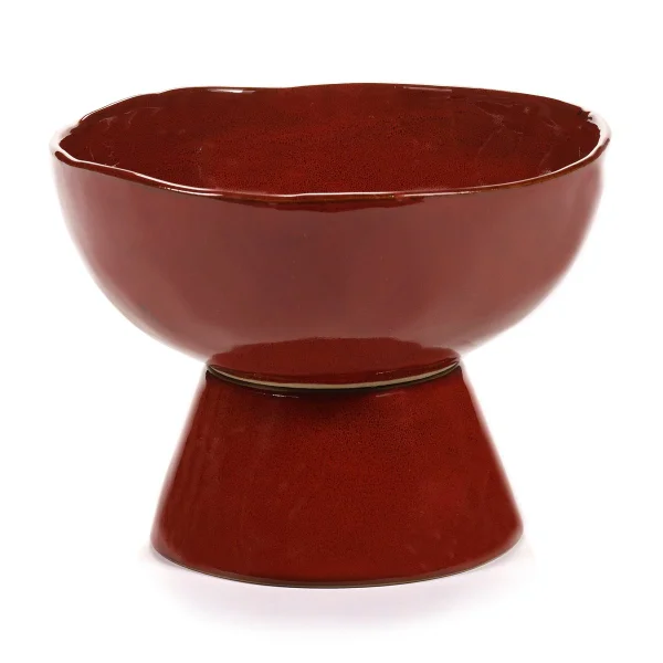 Serax Bol sur pied La Mère large Ø20,5 cm Venetian red