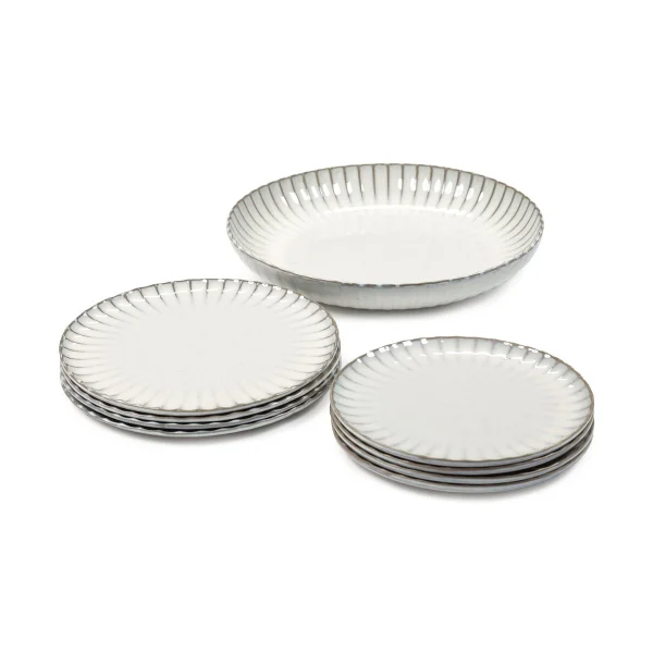 Serax Inku dinner set 9 pièces White