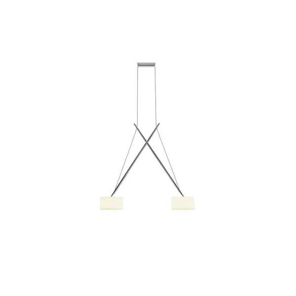 Serien Lighting - Twin LED Suspension Chrome/Glass