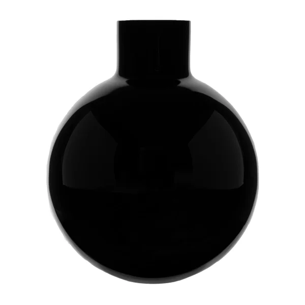 Skrufs Glasbruk Vase Pallo Noir 31 cm