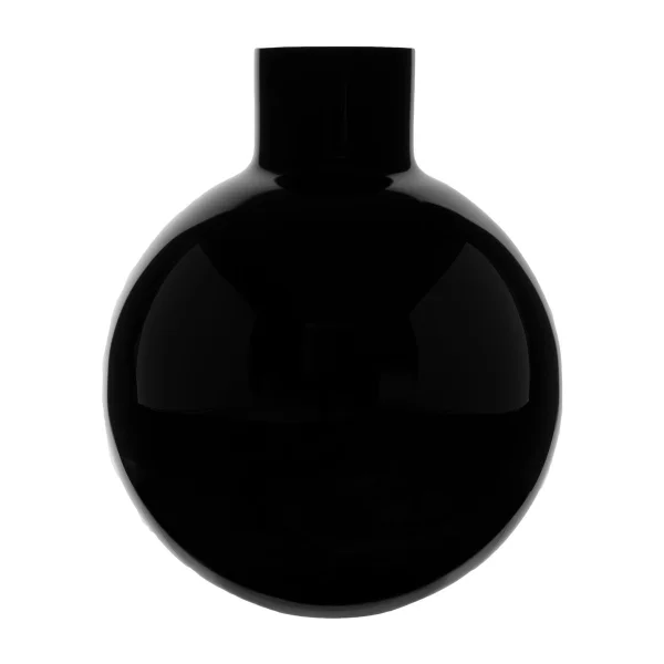 Skrufs Glasbruk Vase Pallo Noir 37 cm