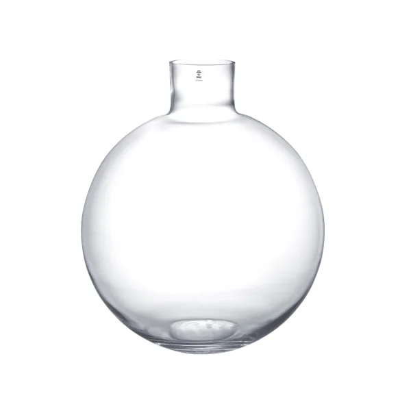 Skrufs Glasbruk Vase Pallo Transparent 37 cm