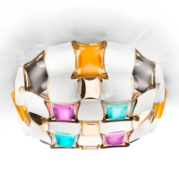 Slamp - Plafonnier Mida, Ø 67 cm, multicolore/blanc