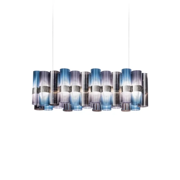 Slamp - Suspension LED La Lollo, bleu/violet, 100 cm
