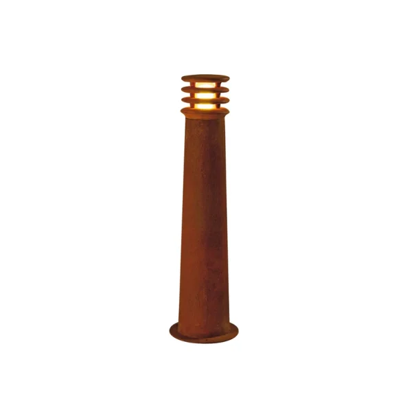 SLV - Borne lumineuse Rusty, couleur rouille, acier, hauteur 70 cm, IP55