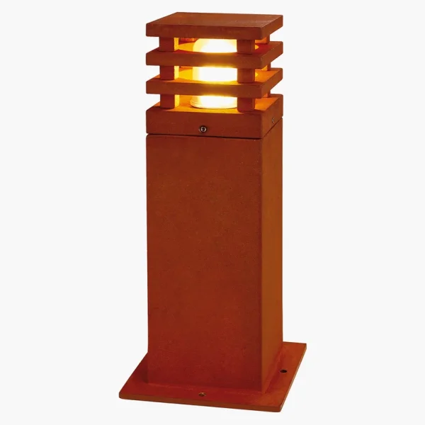 SLV - RUSTY SQUARE 40 Luminaire pour socle Jardin Acier Corten