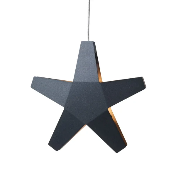 SMD Design Advent Étoile étoile de l’avent gris, 40 cm, câble textile gris clair