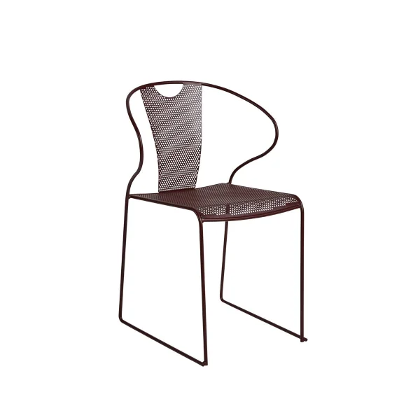 SMD Design Chaise avec accoudoirs Piazza Bordeaux