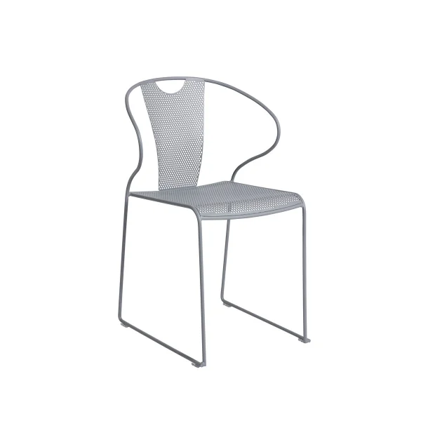 SMD Design Chaise avec accoudoirs Piazza Gris clair