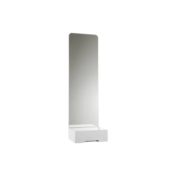 SMD Design Miroir Prisma blanc, 117x35 cm