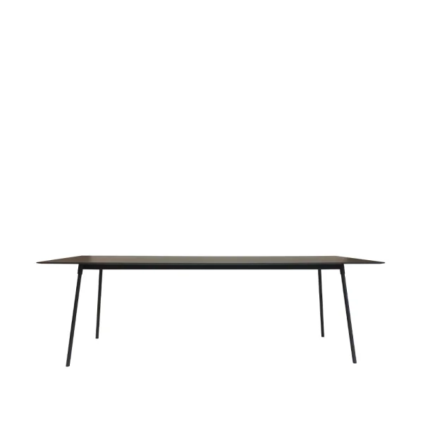 SMD Design Table à manger Ella rectangulaire gris foncé, 220x90 cm