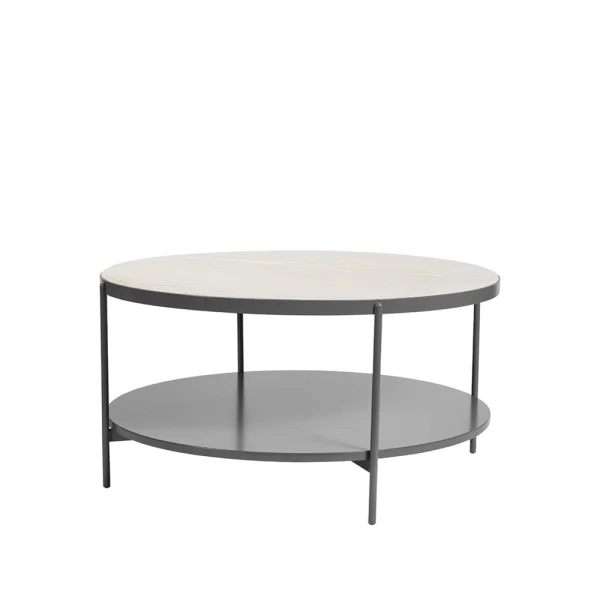 SMD Design Table basse Lene gris, frêne pigmenté blanc