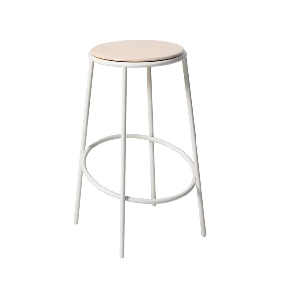 SMD Design Tabouret de bar Saturnus frêne, structure blanche