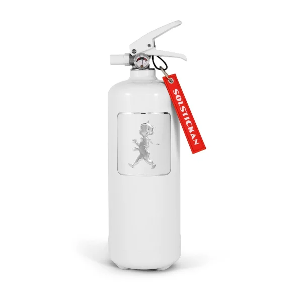 Solstickan Design Extincteur Solstickan 2 kg Blanc-argent