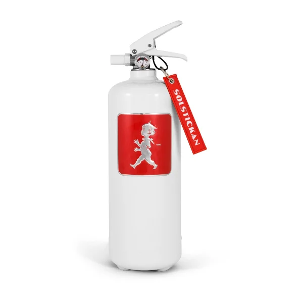 Solstickan Design Extincteur Solstickan 2 kg Blanc-rouge