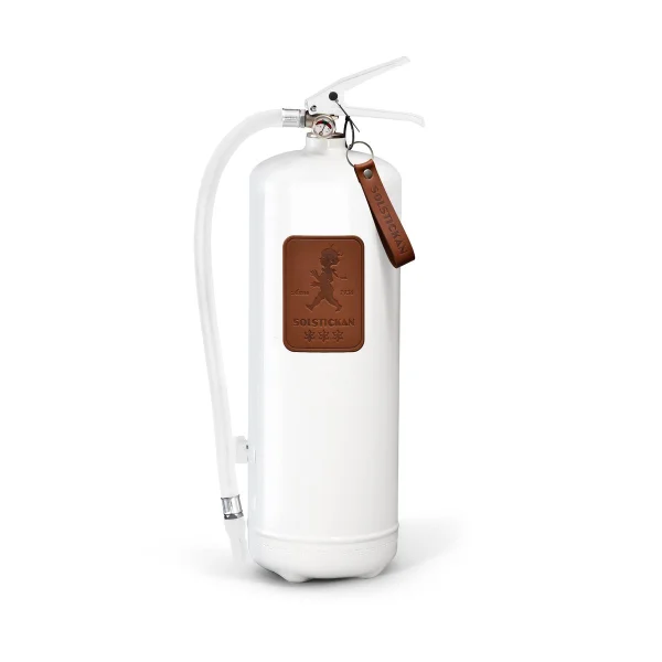 Solstickan Design Extincteur Solstickan 6 kg Cuir blanc-marron foncé