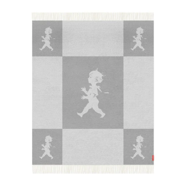 Solstickan Design Plaid Solstickan laine mérinos 130x170 cm Gris clair