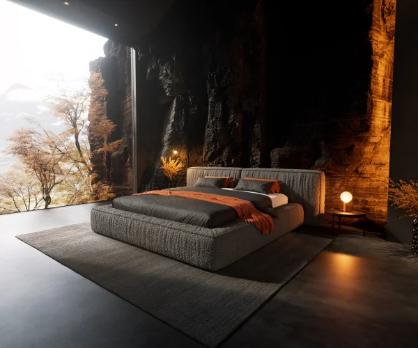 Sommier-rembourré Coperti 180x200 cm Bouclé gris argenté