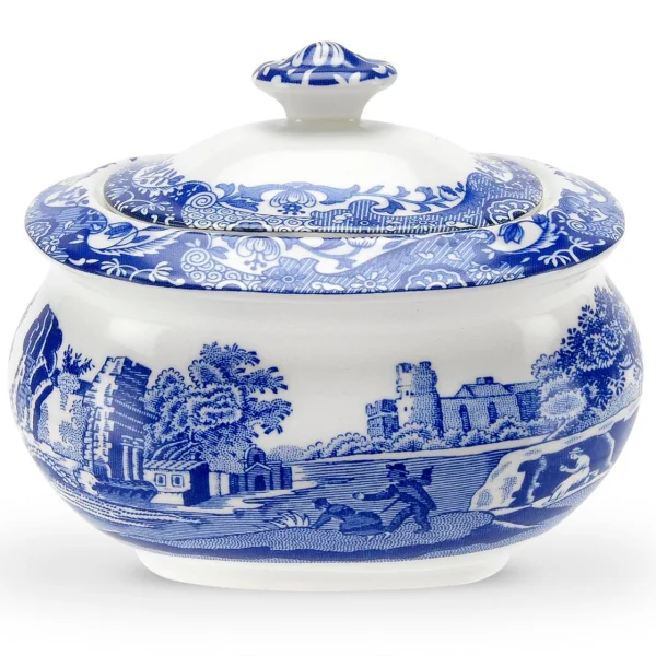 Spode Sucrier avec couvercle Blue Italian 25 cl