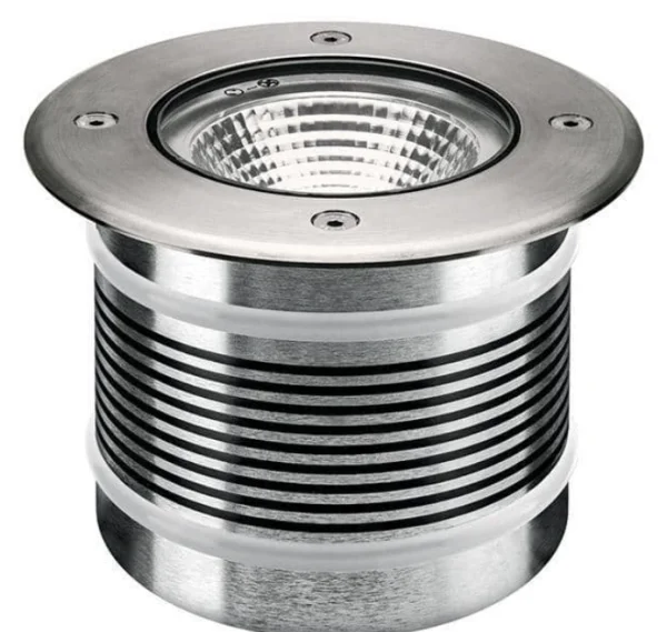 Spot intégré au sol pour l'extérieur - Ø 125 mm - 125 mm encastré - 10,2W inclus - IP67 - métal