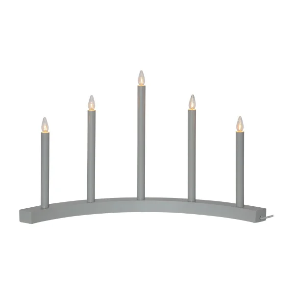 Star Trading Bougeoir de l'avent Accent Gris