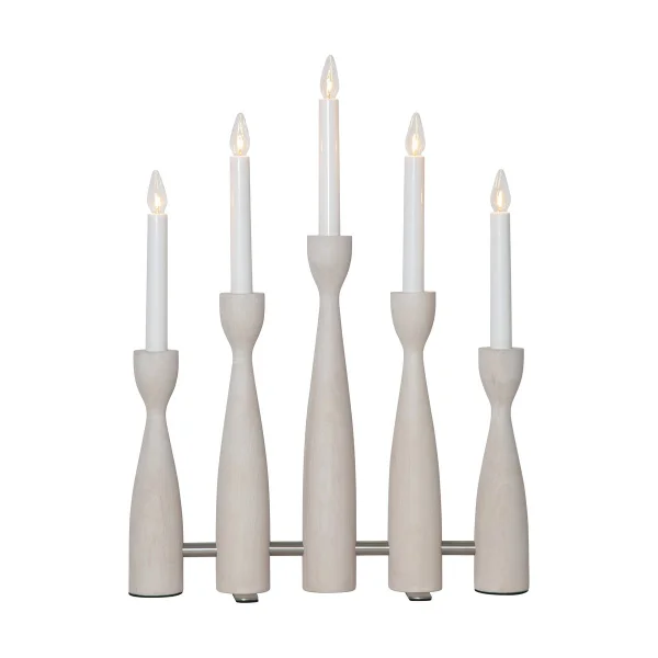 Star Trading Bougeoir de l’avent Midja 2.0 Lasure blanche