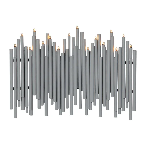 Star Trading Bougeoir de l'avent Note 25x35 cm Gris
