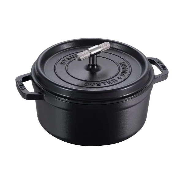 STAUB Casserole en fonte avec acier inoxydable Buster & Punch 3,7 L