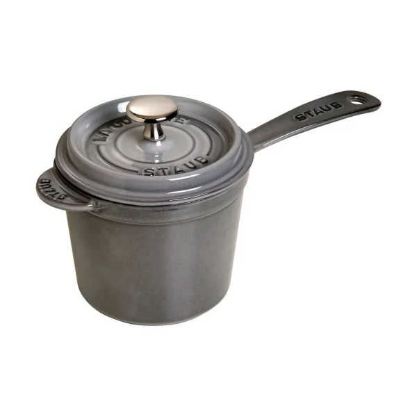 STAUB Casserole haute La Cocotte Staub gris graphite 1,2 L