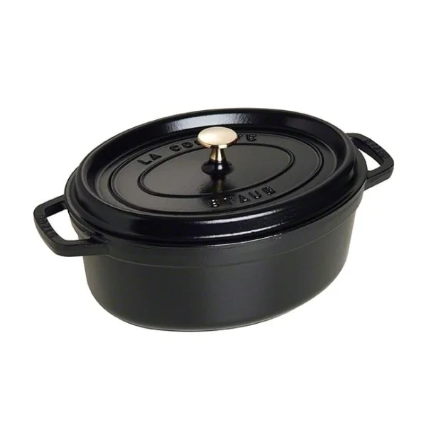 STAUB Cocotte en fonte ovale Staub 4,2 l noir