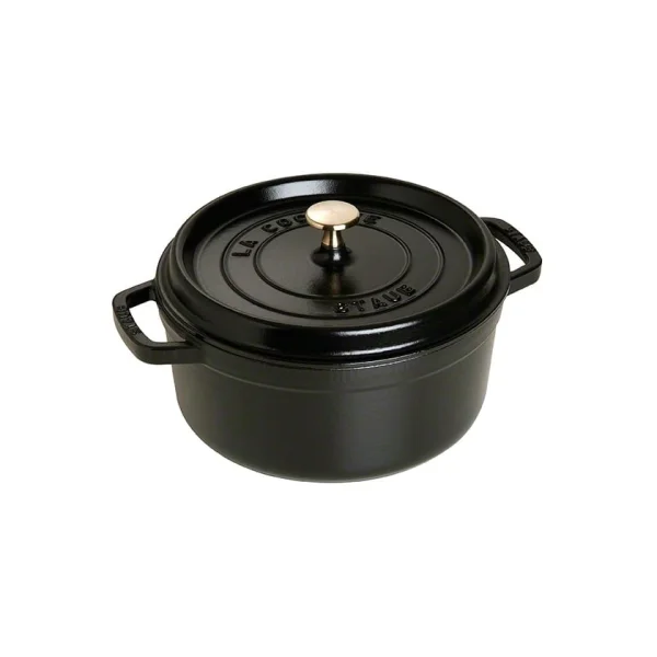 STAUB Cocotte en fonte ronde Staub 3,8 l noir