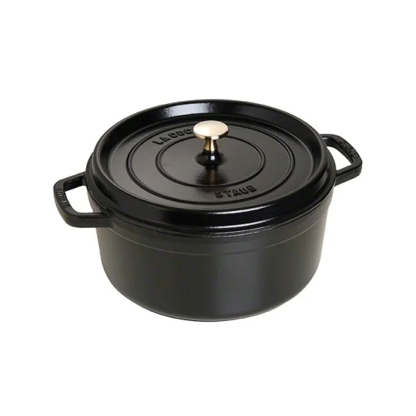 STAUB Cocotte en fonte ronde Staub 5,2 l noir