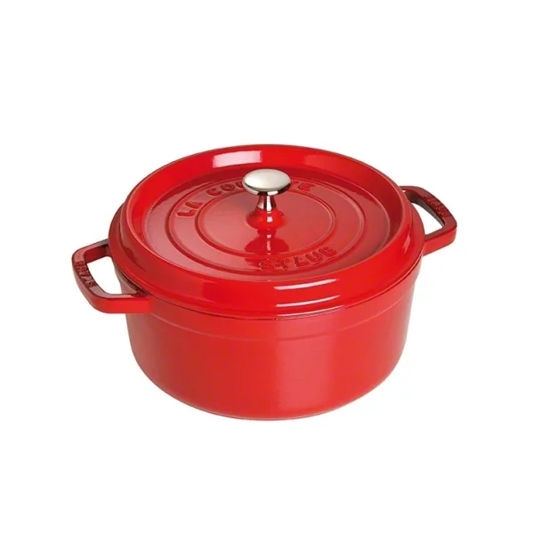 STAUB Cocotte en fonte ronde Staub 5,2 l rouge