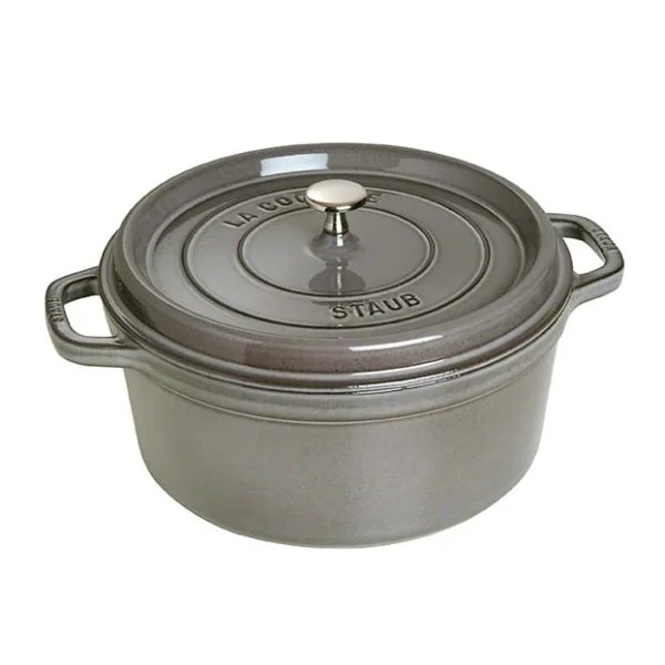 STAUB Cocotte en fonte ronde Staub 6,7 l gris